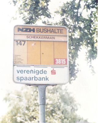 Bushalte van lijn 147 in Schellinkhout